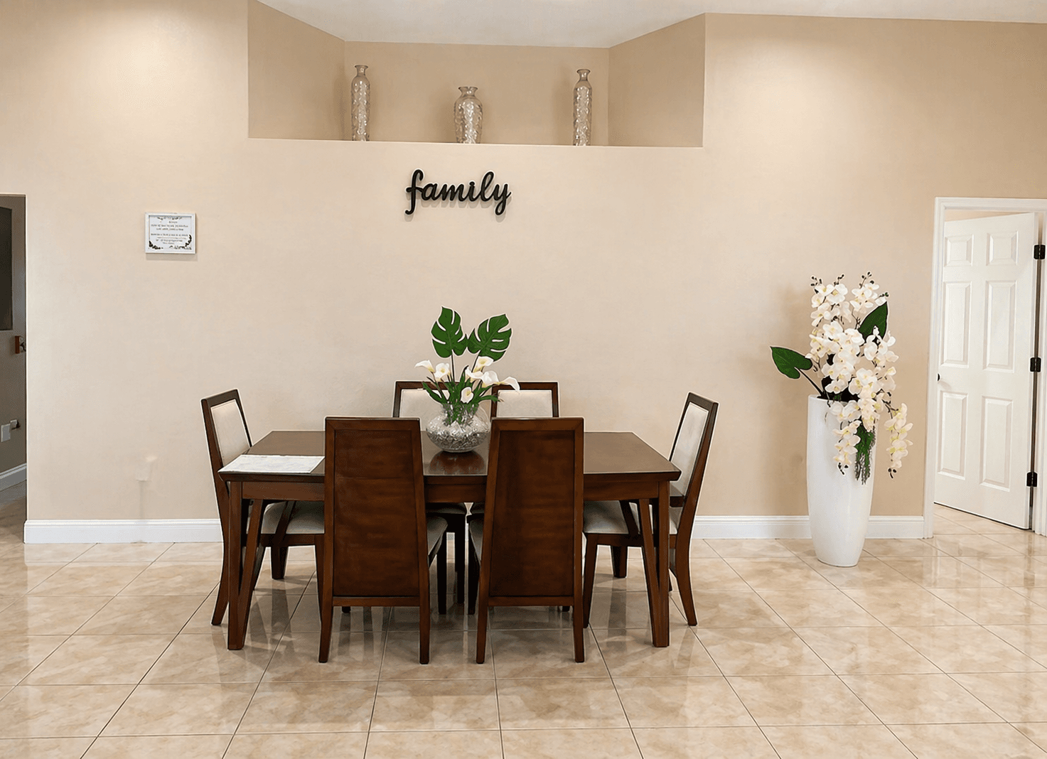 Welcoming dining space for residents